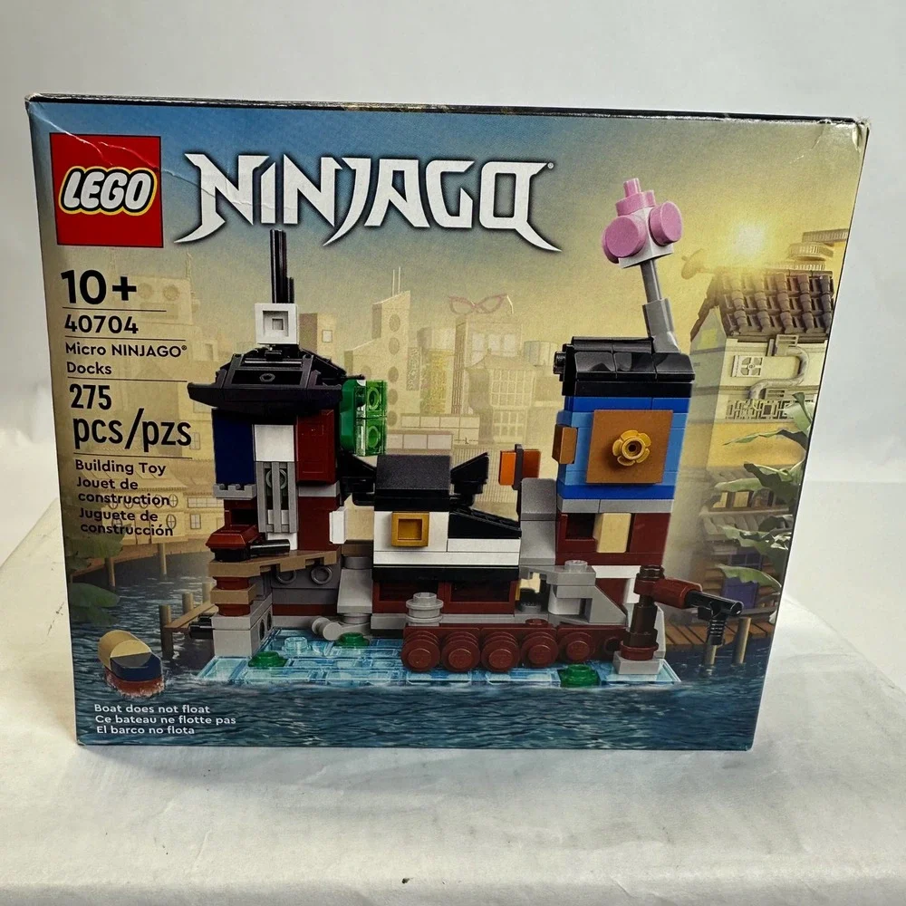 LEGO Ninjago Micro Ninjago Docks 40704 Building Toy Set 275 Pcs New Sealed